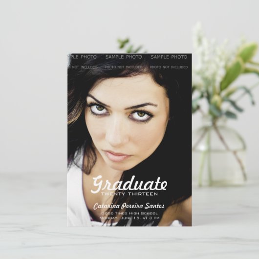 Ankündigungen für den Abschluss eines Fotos in der (Stehend Vorderseite)