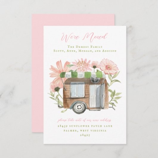 Ankündigungen für den Camper (Vorne/Hinten)