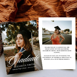 Ankündigungen für Minimalistische 2 Fotos Graduier