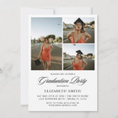 Ankündigungen für Minimalistischen 4 Fotos Graduie (Rückseite)