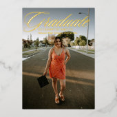 Ankündigungen für Minimalistischen 4 Fotos Graduie (Vorderseite)