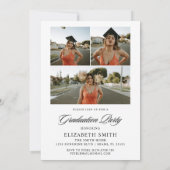 Ankündigungen für Minimalistischen 4 Fotos Graduie (Rückseite)