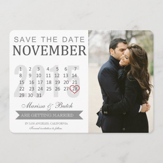 Ankündigungen Save the Date von Terminen | Hochzei (Vorderseite)