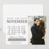 Ankündigungen Save the Date von Terminen | Hochzei (Vorne/Hinten)