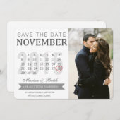 Ankündigungen Save the Date von Terminen | Hochzei (Vorne/Hinten)