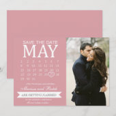 Ankündigungen Save the Date von Terminen | Hochzei (Vorne/Hinten)