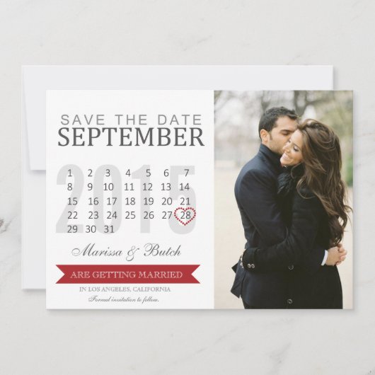 Ankündigungen Save the Date von Terminen | Hochzei (Vorderseite)