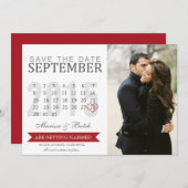 Ankündigungen Save the Date von Terminen | Hochzei (Vorne/Hinten)