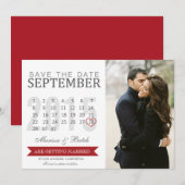 Ankündigungen Save the Date von Terminen | Hochzei (Vorne/Hinten)