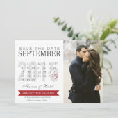 Ankündigungen Save the Date von Terminen | Hochzei (Stehend Vorderseite)