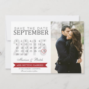 Ankündigungen Save the Date von Terminen Hochzei