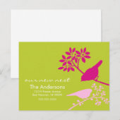 Ankündigungen über Chartreuse und Fuchsia-Vögel (Vorne/Hinten)