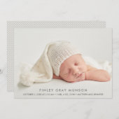 Ankündigungen von einfachen Baby-Foto (Vorne/Hinten)