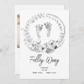 Ankündigungen von einfachen Fußbabys (Vorne/Hinten)