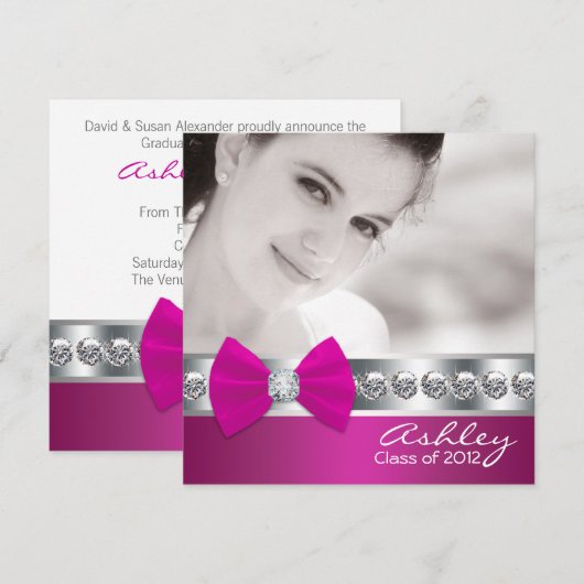 Ankündigungen von Girls Hot Pink Foto (Vorne/Hinten)