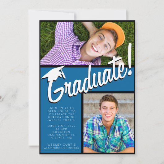 Ankündigungen zu Fun und einzigartigen Graduierung (Rückseite)