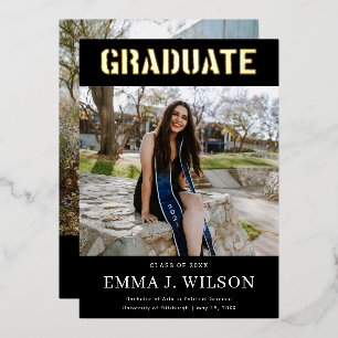 Ankündigungen zu Real Foil 2 Foto Black Graduation