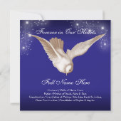 Ankündigungen zum Blue Dove Memorial Service (Rückseite)