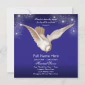 Ankündigungen zum Blue Dove Memorial Service (Vorderseite)