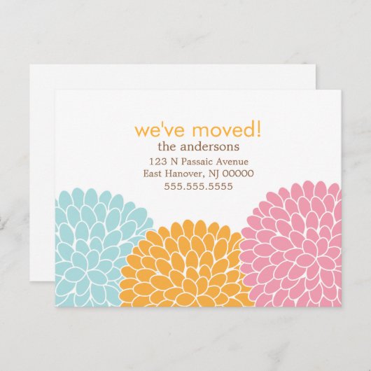 Ankündigungen zum Blumendesign (Vorne/Hinten)