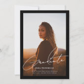 Ankündigungen zum Foto für elegante Skript-Abschlu (Vorderseite)