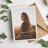 Ankündigungen zum Foto für elegante Skript-Abschlu