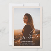 Ankündigungen zum Foto für elegante Skript-Abschlu (Vorderseite)