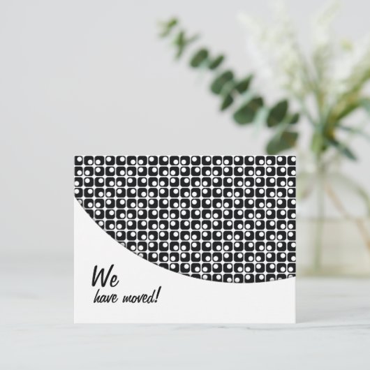 Ankündigungen zum Schwarz-Weiß-Muster "Wir haben u (Stehend Vorderseite)