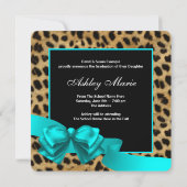 Ankündigungen zur aquamarinen Blauen Leopard-Gradu (Rückseite)