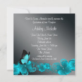 Ankündigungen zur aquamarinen Blauen Schmetterling (Rückseite)