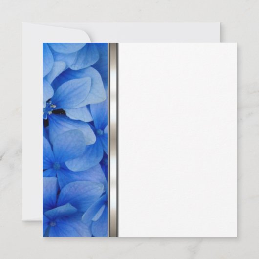 Ankündigungen zur Beerdigung von Blue Hydrangea (Rückseite)