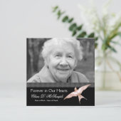 Ankündigungen zur Beerdigung von Foto-Frauen in Ro (Stehend Vorderseite)