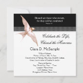 Ankündigungen zur Beerdigung von Foto-Frauen in Ro (Rückseite)