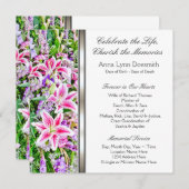 Ankündigungen zur Beerdigung von Pink Lily (Vorne/Hinten)