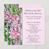 Ankündigungen zur Beerdigung von Pink Lily (Vorne/Hinten)