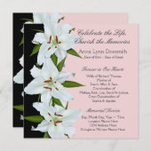 Ankündigungen zur Beerdigung von White Lily (Vorne/Hinten)