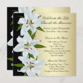 Ankündigungen zur Beerdigung von White Lily (Vorne/Hinten)