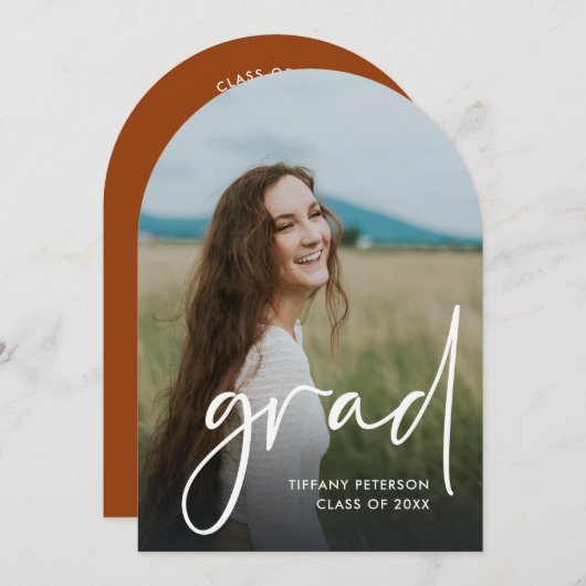 Ankündigungen zur Foto-Graduierung in der Arch Hig (Vorne/Hinten)