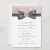 Ankündigungen zur Graduierung des Fotos in Rosa Sc (Rückseite)