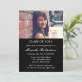 Ankündigungen zur Graduierung von Black Foto (Stehend Vorderseite)