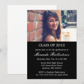 Ankündigungen zur Graduierung von Black Foto (Vorne/Hinten)