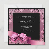 Ankündigungen zur Graduierung von rosa und schwarz (Rückseite)