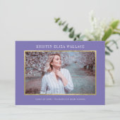 Ankündigungen zur lila- und Goldbewertung (Stehend Vorderseite)