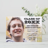 Ankündigungen zur modernen Foto-Graduierung (Stehend Vorderseite)