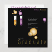 Ankündigungen zur Pharmacy Graduation (Vorne/Hinten)