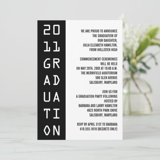 Ankündigungen zur schwarzen Schulstufe (Stehend Vorderseite)