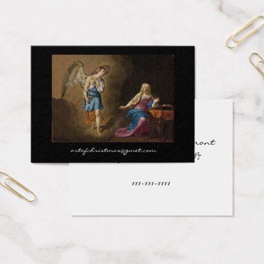 Ankündigungs-Engel und Mary Visitenkarte