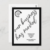 Ankündigungsadresse für benutzerdefinierte Logokom Postkarte (Vorne/Hinten)