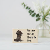 Ankündigungsadresse für lustige Bewegung einfügen Begleitkarte (Stehend Vorderseite)