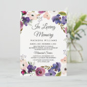 Ankündigungsdienst für Blumenkreide Einladung (Stehend Vorderseite)